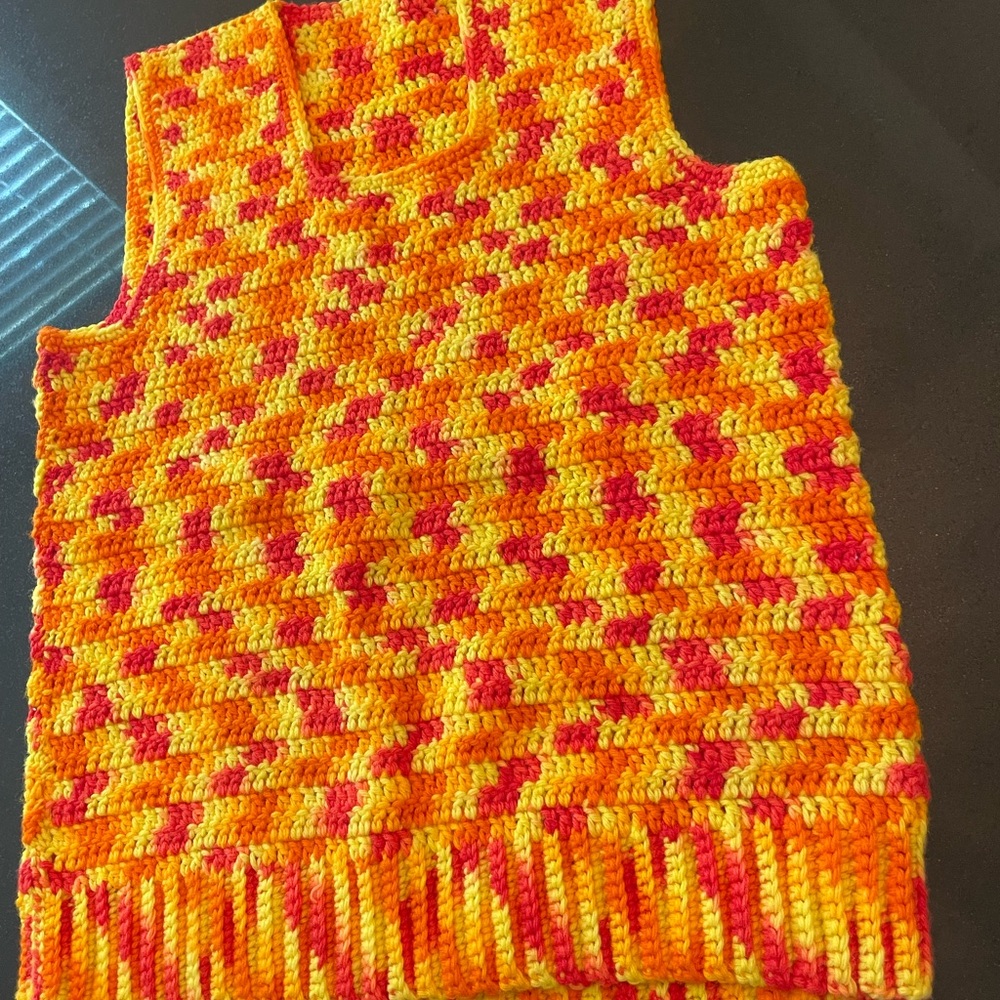 Vibrant Crochet Tank Top